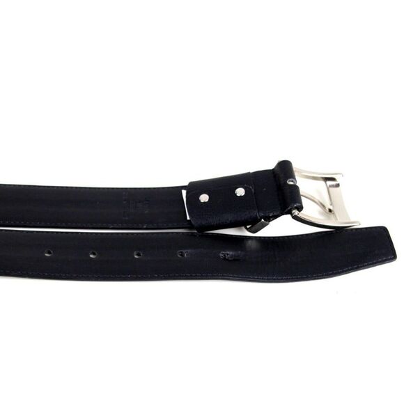 CLASSIC STYLE BLACK GENUINE LEATHER 1 3/8"Wd CASUAL DRESS MEN'S BELT Sz 38 (T13 - Picture 13 of 13